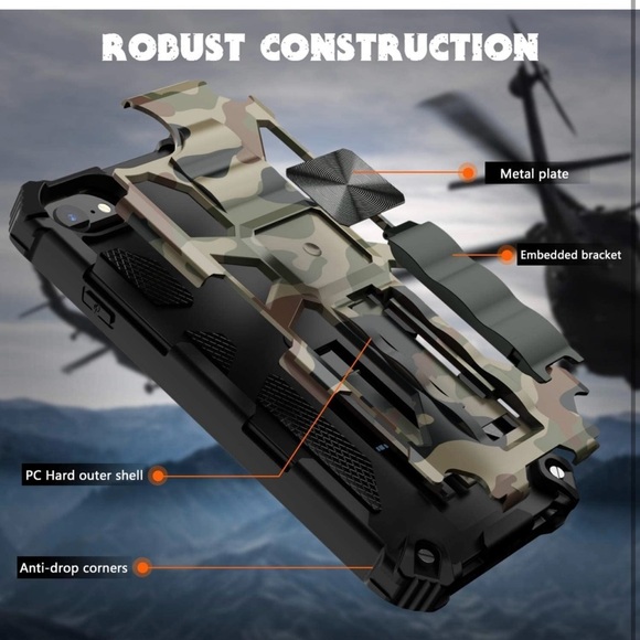 HvaMo Case for iPhone 8 Case iPhone 7 Case iPhone SE 2020 Case Kickstand - Picture 6 of 11